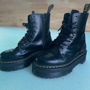 Dr Martens Jadon Leather Platform Boots
